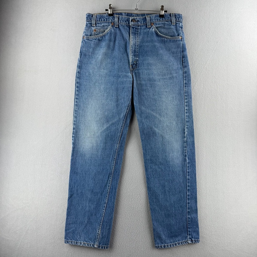 Vintage Levis Jeans Mens 38x30 (Fits 36x30) 505 Orange Tab 90s Made in USA